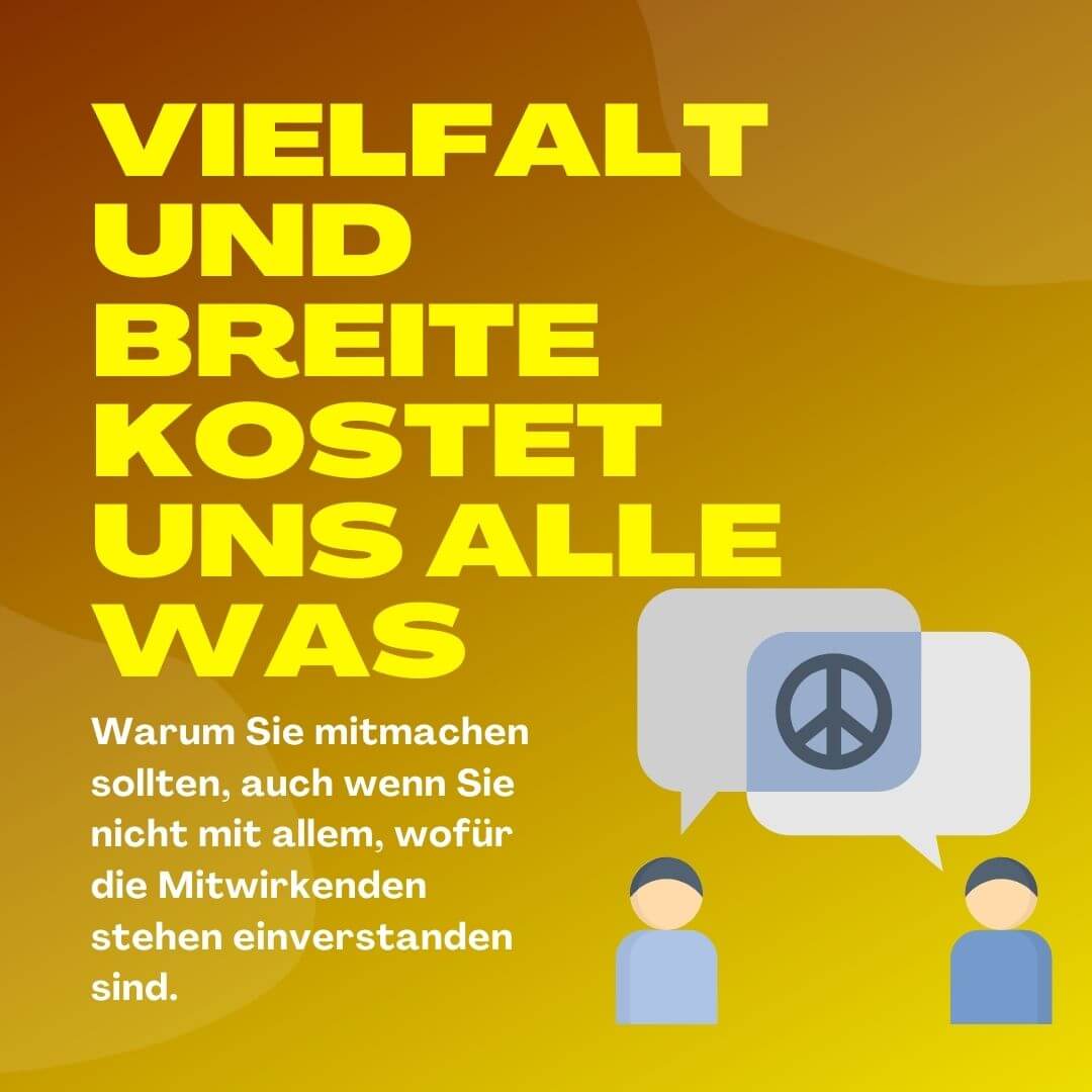 Vielfalt und Breite kostet uns alle was(1)